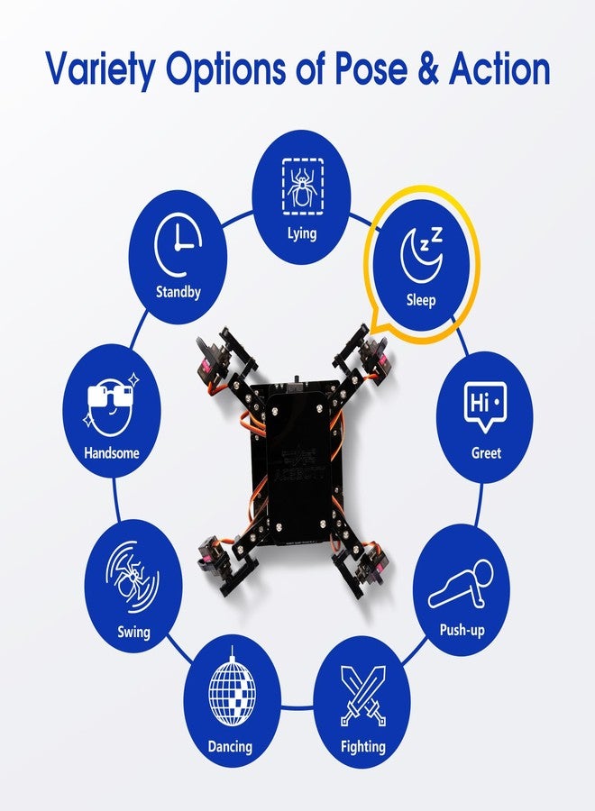 ايسبوت مجموعة روبوت العنكبوت البيونيكي القابل للبرمجة من STEM Toys، مجموعة علمية للأطفال من عمر 8 إلى 12 عامًا، لعبة بناء روبوتات يمكنك صنعها بنفسك للمراهقين، يمشي ويزحف، تحكم عن بعد عبر تطبيق، هدية للأولاد والبنات والكبار في أعياد الميلاد - Image 5